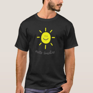 Happy Sunshine Niedlich Gelb Lächeln Gesicht Sonne T-Shirt