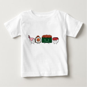 Happy Sushi Brothers Reis Japanischer Garnelenlach Baby T-shirt