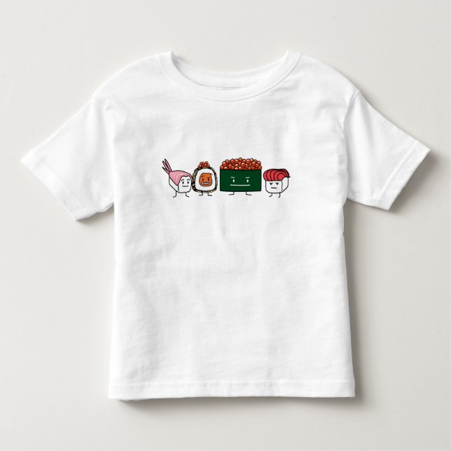 Happy Sushi Brothers Reis Japanischer Garnelenlach Kleinkind T-shirt (Vorderseite)
