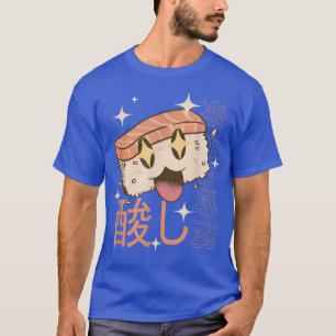 Happy Sushi Happy Lächeln Crazy Kawaii Food Anime T-Shirt