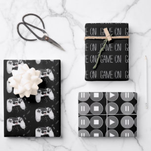 Happy & Sweaty Video Game Controller Geschenkpapier Set