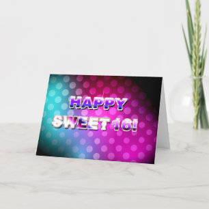 Happy Sweet 16 Colorful Card Karte