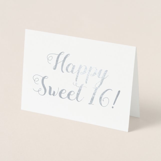 Happy Sweet 16! Folienkarte (Vorderseite)