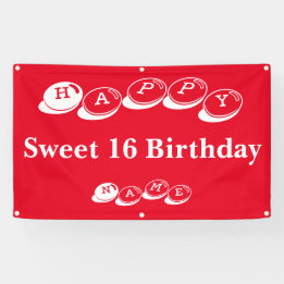 Happy Sweet 16 Geburtstag Banner