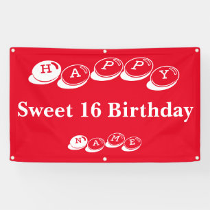 Happy Sweet 16 Geburtstag Banner