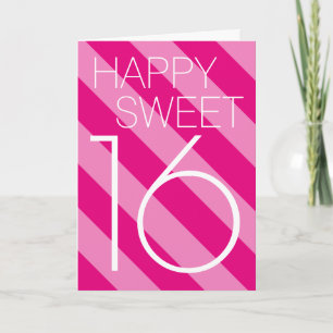 Happy Sweet 16 Geburtstagskarte Design für Jugendl Einladung