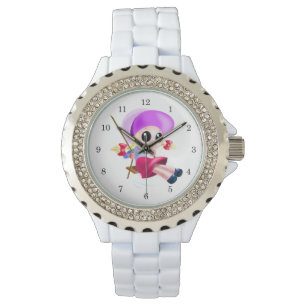 Happy Swinging Girl Watch Armbanduhr