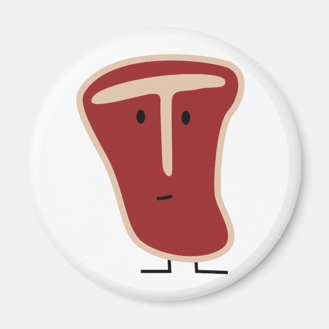 Happy T-bone Magnet (Vorne)