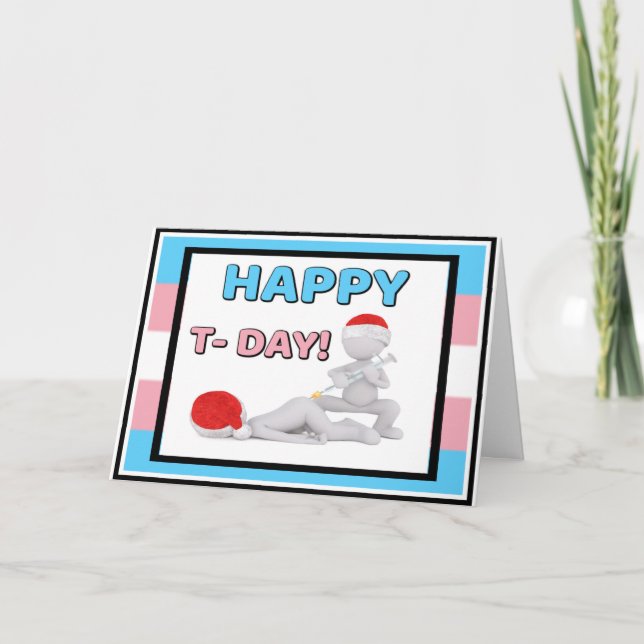 Happy T Day - Herzlichen Glückwunsch zum Start von Karte (Vorderseite)