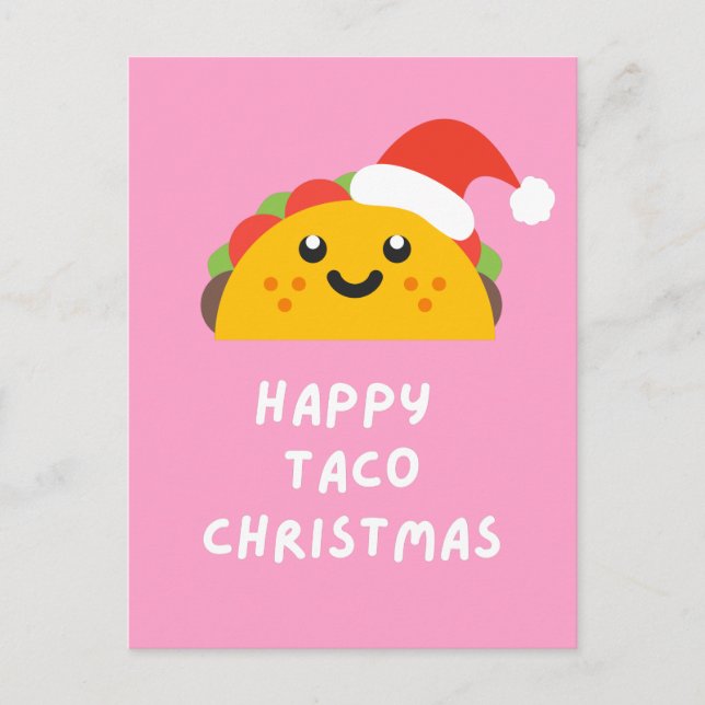 HAPPY TACO CHRISTMAS POSTKARTE (Vorderseite)
