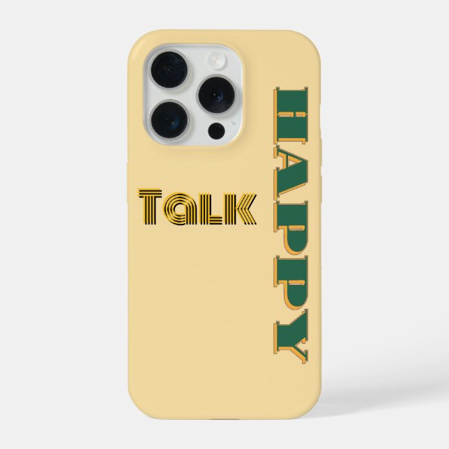 Happy Talk Beige      iPhone Hülle (Rückseite)