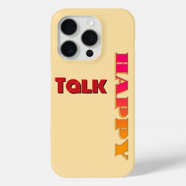 Happy Talk Beige Rainbow Case-Mate iPhone Hülle (Rückseite)