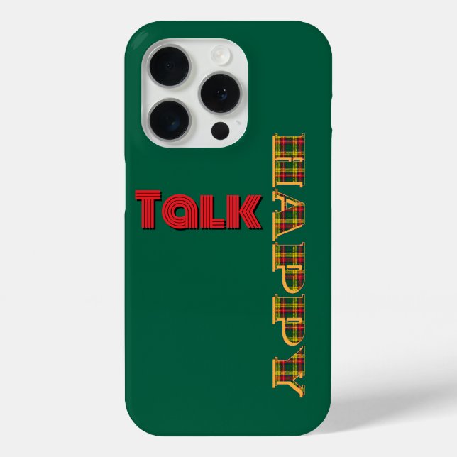 Happy Talk Green Case-Mate iPhone Hülle (Rückseite)