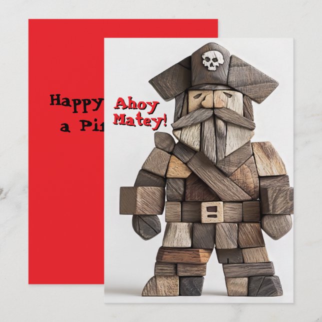 Happy Talk like a Pirate Day Card Einladung (Vorne/Hinten)