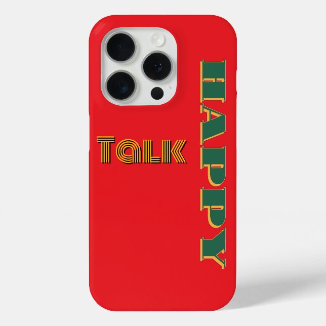 Happy Talk Red Green Case-Mate iPhone Hülle (Rückseite)