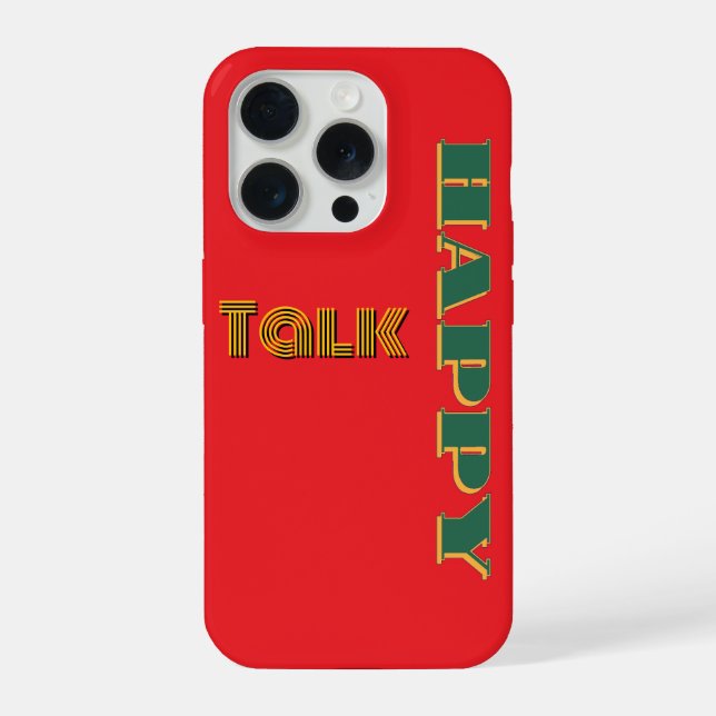 Happy Talk Red Green iPhone Hülle (Rückseite)
