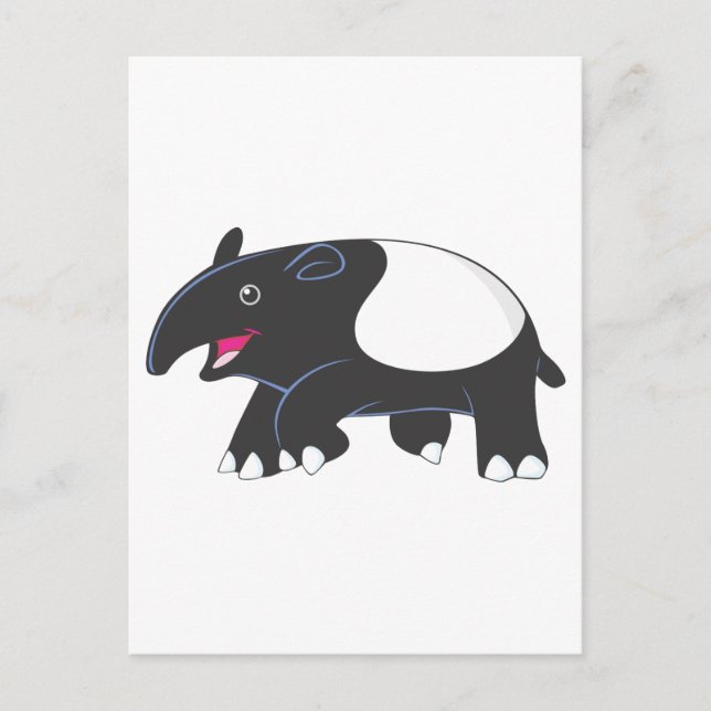 Happy Tapir Postkarte (Vorderseite)