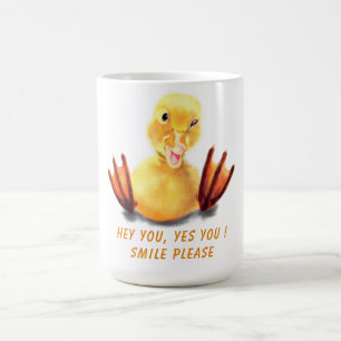 Happy Tasse Funny Yellow Duck - Custom Text