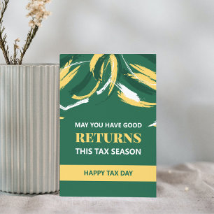 Happy Tax Day Postkarte