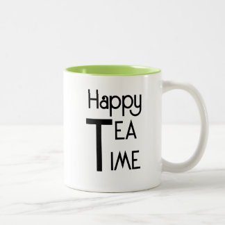 Happy Tea Time Zweifarbige Tasse