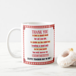 Happy Teacher Day für Sie Tasse