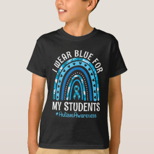 Happy Teacher Ich trage Blau für meine Schüler Aut T-Shirt