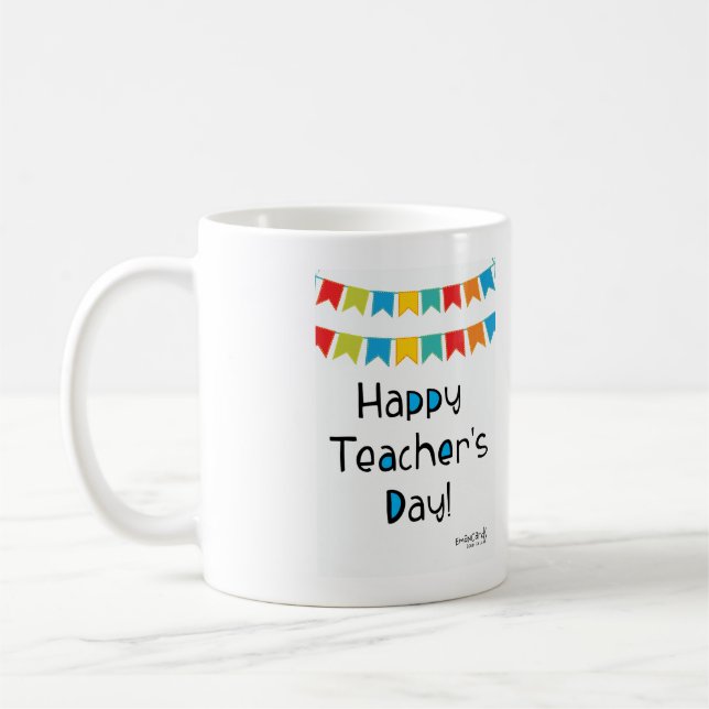Happy Teacher's Day Kaffeetasse (Links)