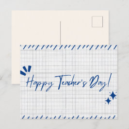 Happy Teachers Day Postkarte