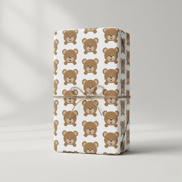 Happy Teddy Bear Gift Wrap - Sofort lächeln Geschenkpapier Set