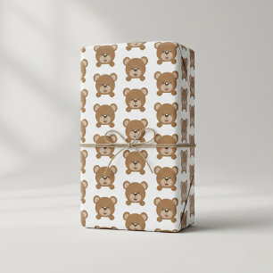Happy Teddy Bear Gift Wrap - Sofort lächeln Geschenkpapier Set