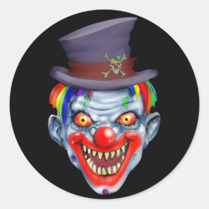 Happy Teeth Clown Sticker