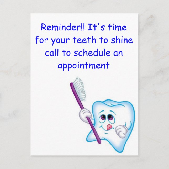 Happy Teeth Postkarte (Vorderseite)