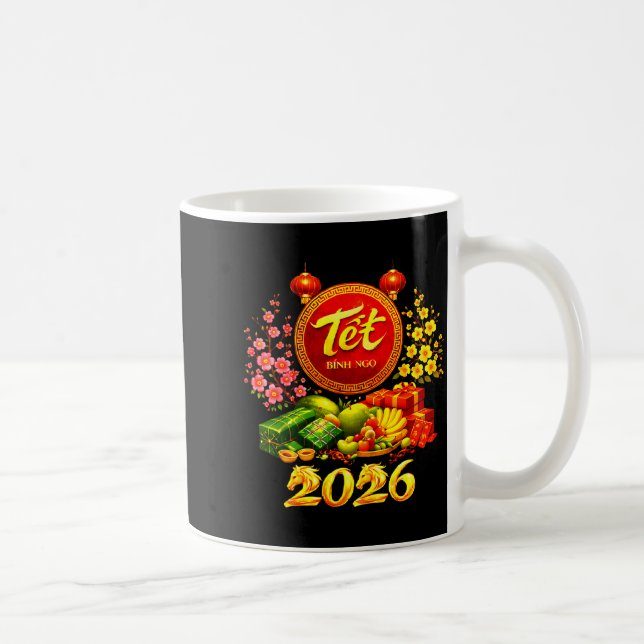 Happy Tet 2026 Year Of The Horse Vietnamese Tet Ng Kaffeetasse (Rechts)