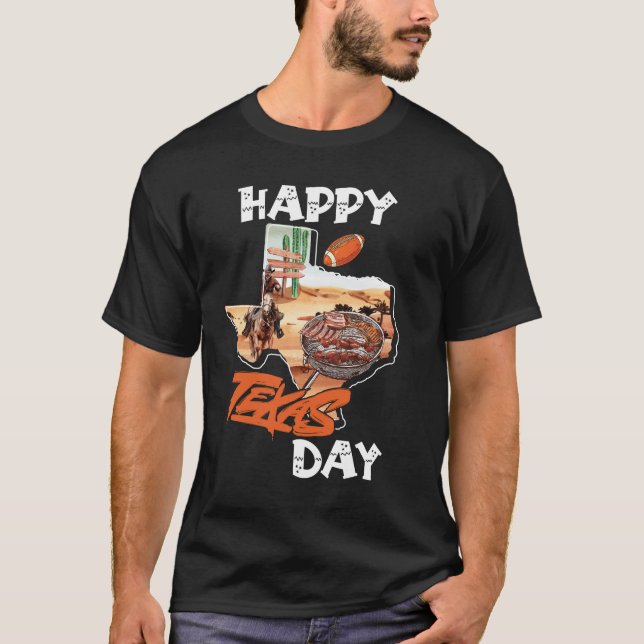 Happy Texas Day T-Shirt (Vorderseite)