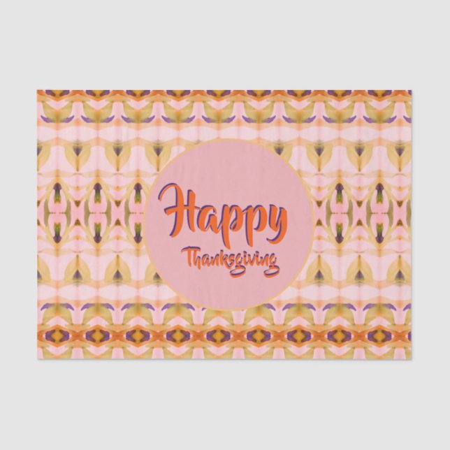 Happy Thaksgiving Seidenpapier (Vorderseite)