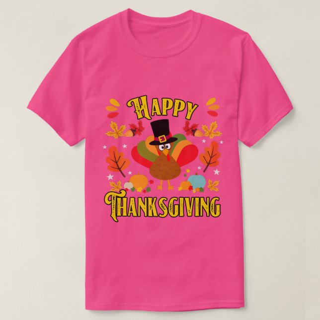 Happy Thanksgiving 2022 Funny Turkey Day Herbst Fa T-Shirt (Design vorne)