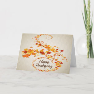 Happy Thanksgiving 4 Card Feiertagskarte