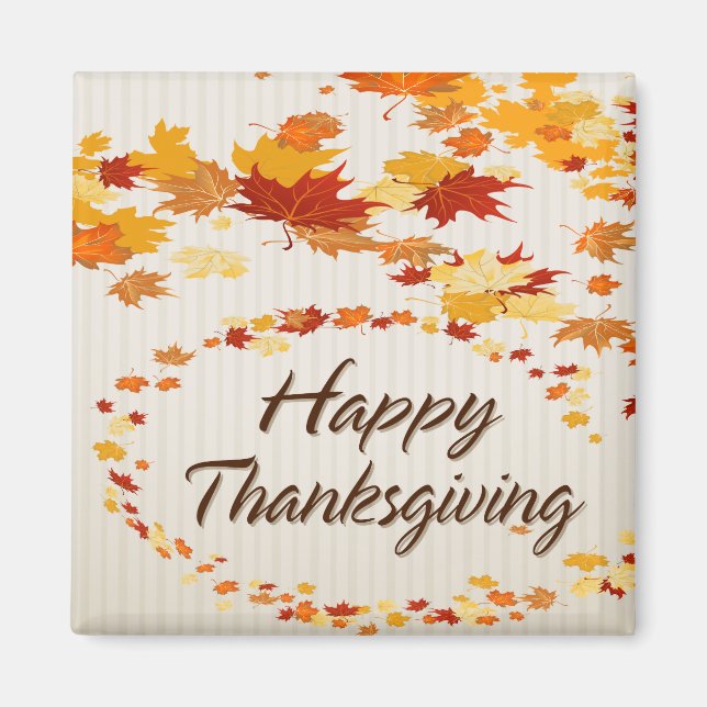 Happy Thanksgiving 4 Magnet (Vorne)