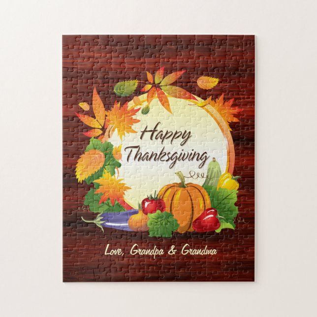 Happy Thanksgiving 5A Puzzle (Vertikal)