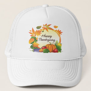 Happy Thanksgiving 5B Hat Truckerkappe