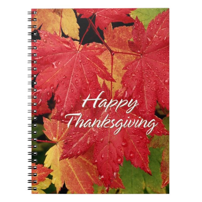 Happy Thanksgiving 8 Notebook Notizblock (Vorderseite)
