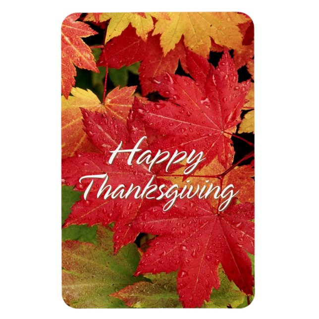 Happy Thanksgiving 8 Premium Magnet (Vertikal)