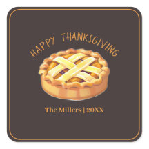 Happy Thanksgiving Apple Pie Personalisiert