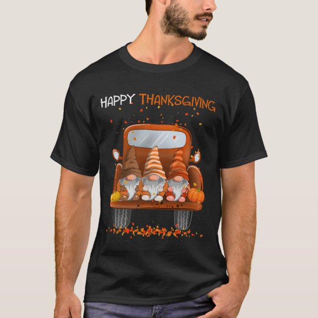 Happy Thanksgiving auf Lieferwagen LKWnomen Liebha T-Shirt (Vorderseite)