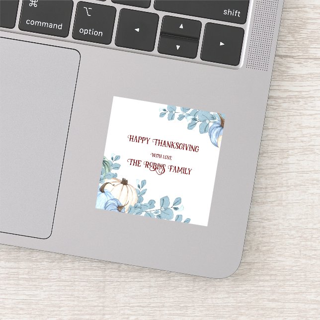 Happy Thanksgiving Aufkleber (Ausschnitt)