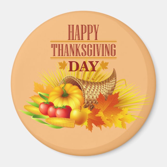 Happy Thanksgiving Bester Magnet (Vorne)