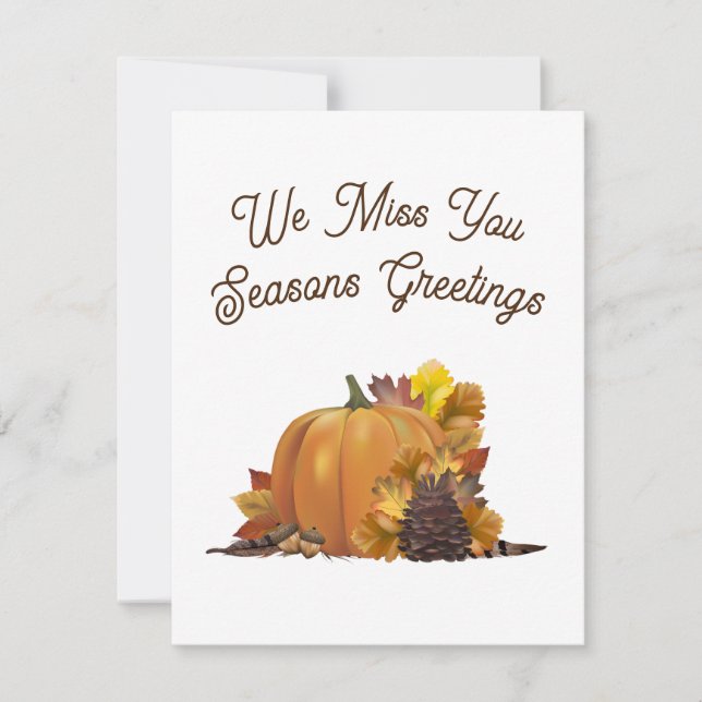 Happy Thanksgiving Blank Greeting Cards (Vorderseite)
