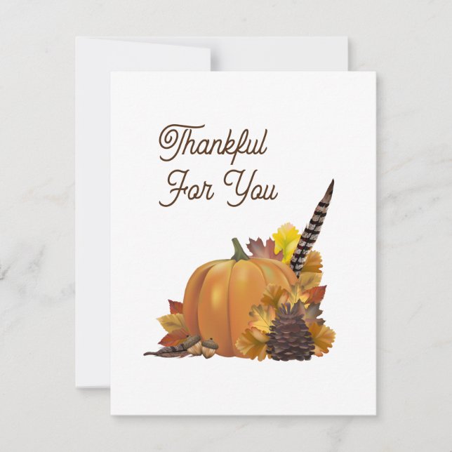 Happy Thanksgiving Blank Greeting Cards (Vorderseite)