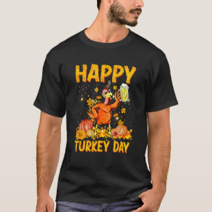 Happy Thanksgiving Boys Girls Kinder Pilgrim Türke T-Shirt