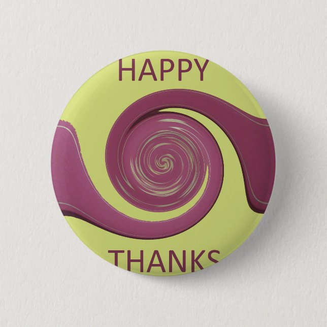 Happy Thanksgiving Button (Vorderseite)